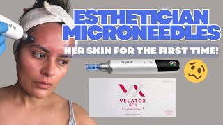 Esthetician Tries Dr. Pen M9 For The First Time! | Nadia Vega