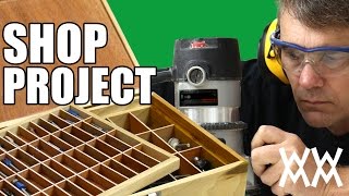 Thumbnail of the video “Steve Ramsey - Woodworking for Mere Mortals - Router bit storage box. Get organized by making this handy shop project.”