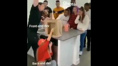 Front-end developer and back-end developer.  #programmers #developers