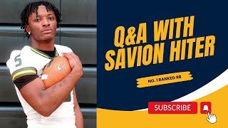 EXCLUSIVE: Q&A with No. 1 ranked Michigan RB target Savion Hiter | #GoBlue