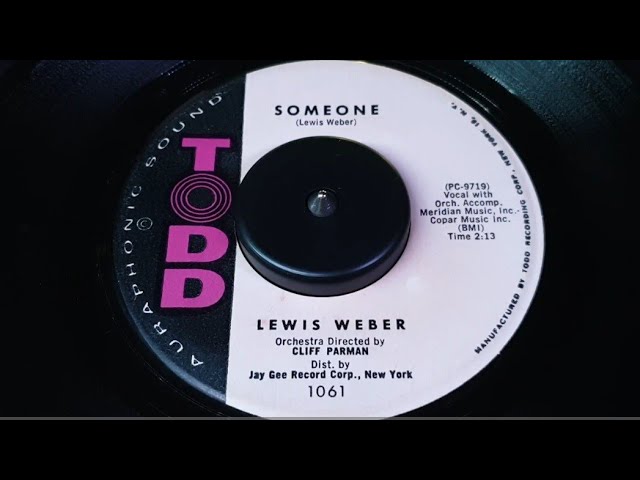 LEWIS WEBER - SOMEONE (1961) class=