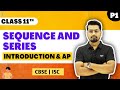 Sequence and Series : Introduction &amp; AP | P1 | Maths Class 11 | CBSE / ISC