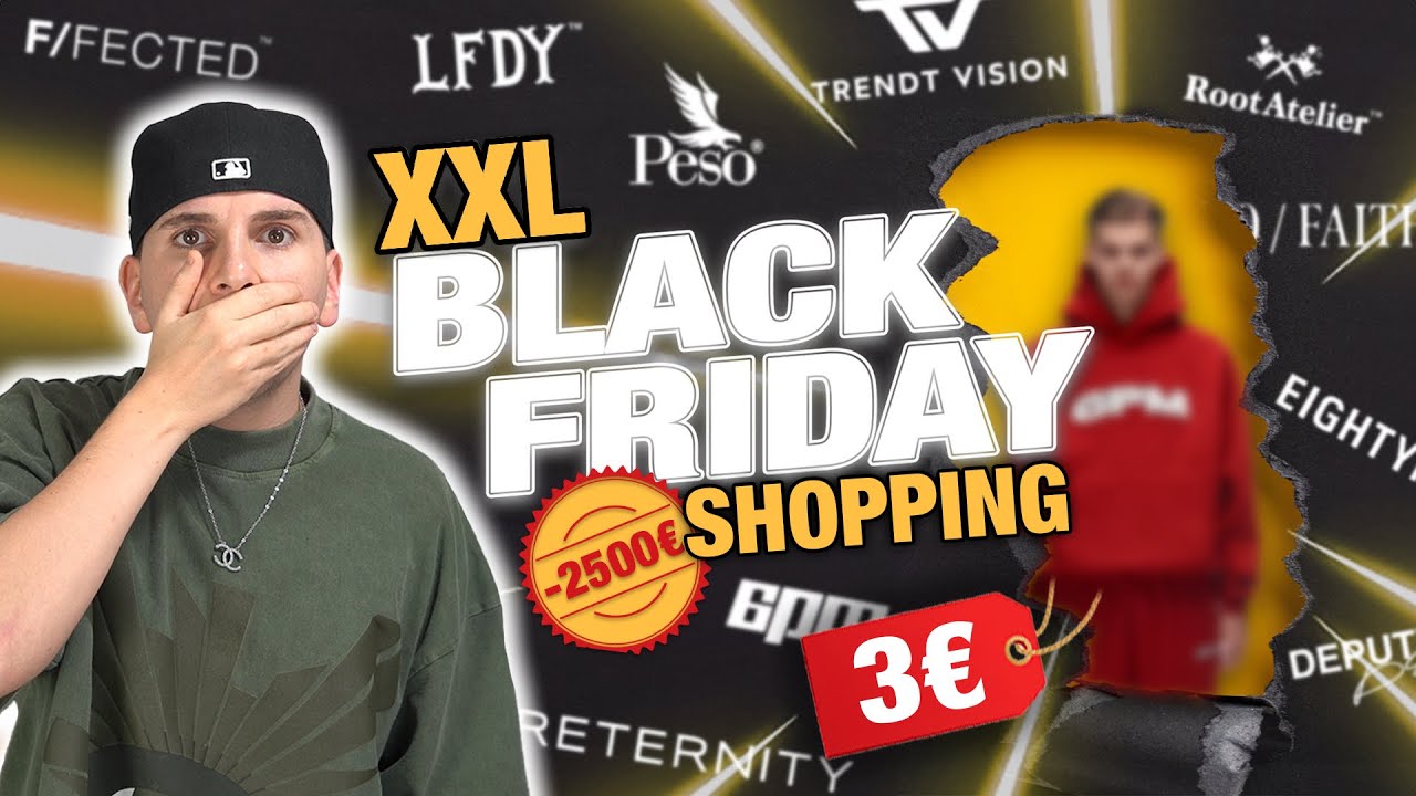 3€ für einen HOODIE😳 | XXL BLACK FRIDAY SHOPPING VIDEO 🛍️🛒 | Senad
