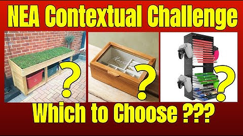 D&T NEA Which Contextual challenge to choose?