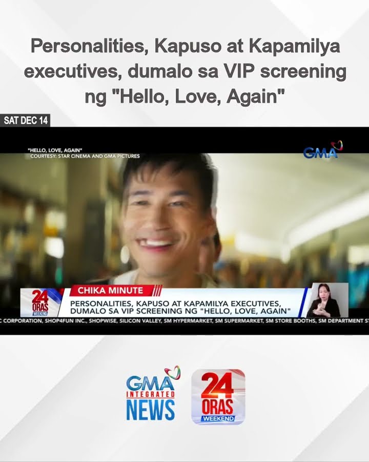 Personalities, Kapuso at Kapamilya executives, dumalo sa VIP screening ng... | 24 Oras Weekend