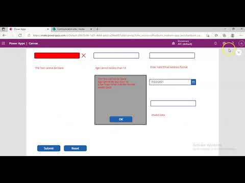 Lesson116 - Control Validation OnChange Event Icon Change - Power Apps 1000 Videos