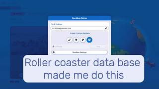 I created a random roller coaster of the RCDB heres what happened......