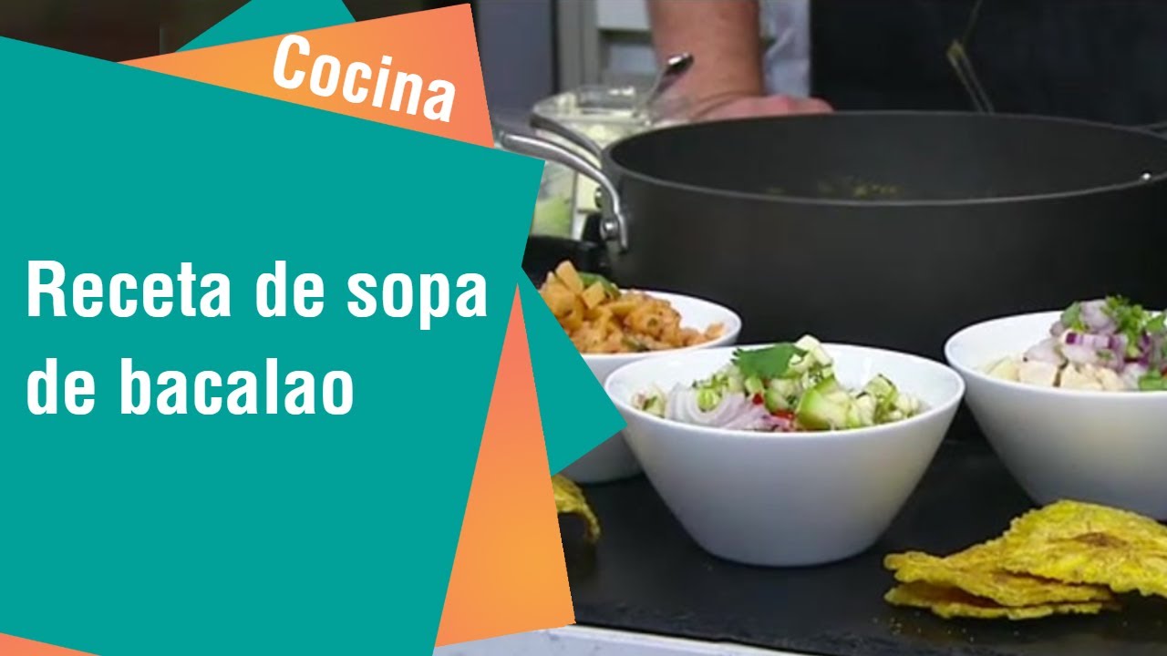 Receta de sopa de bacalao | Cocina