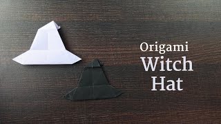 Origami Witch Hat Tutorial. Origami Witch Hat. Halloween DIY.