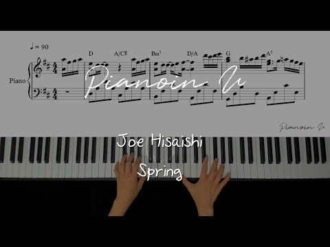 Joe Hisaishi Spring 히사이시조 Piano Cover Sheet 
