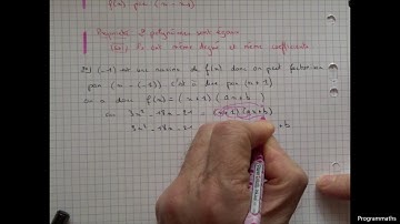 Étude des fonctions trinômes - 6. Méthode d