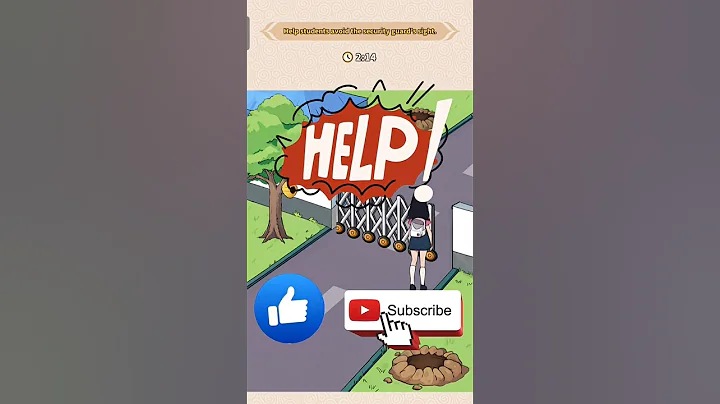 HELP STUDENTS AVOID THE SECURITY GUARD'S SIGHTS #brainpuzzle #trickyquest #shorts #gaming