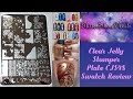 Clear Jelly Stamper Stamping Plate Swatch Review CJS-48 Sweet Swirl