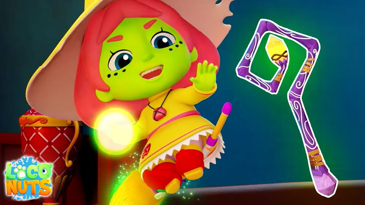 Tryllestav 3D Animations Serie Og Halloween Loco Nuts Sjove Videoer Til Børn