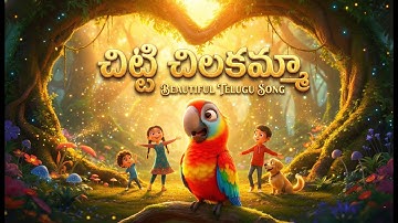 Chitti Chilakamma Amma Kottinda | Popular Telugu Rhymes | Parrot Song 3D | telugu rhymes for babies