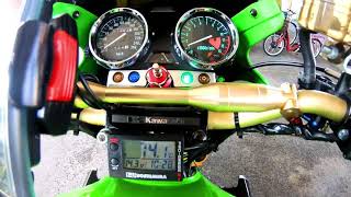 【YOSHIMURA PRO GRESS2】Kawasaki ZRX1200R Digital multi meter exhaust sound【４K】