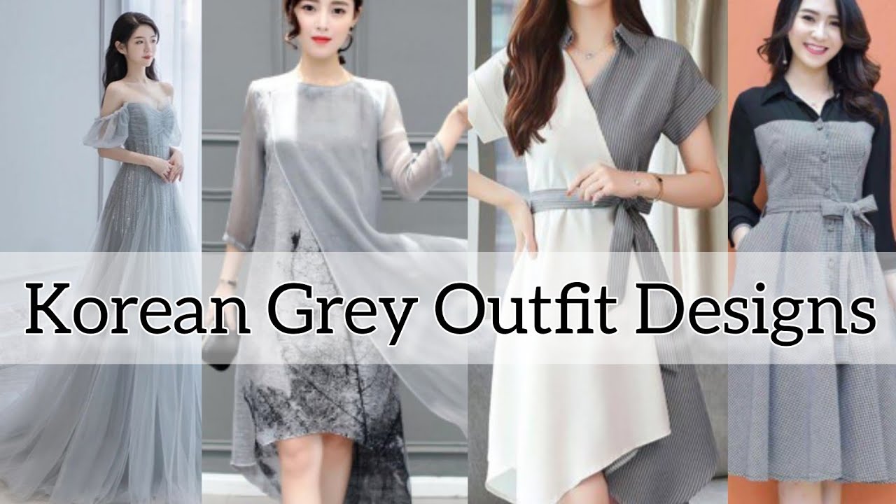 korean grey dress Modern Sleeveless Hanbok Dress in Gray, M / Dress & Jacket main image 0