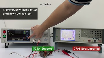 The correct way to detect short circuits between coil layers. Impulse Winding Tester ｜7750 VS 7703