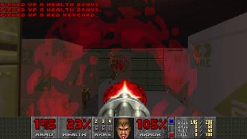 Doom II (1994) - MAP04: The Focus [4K 60FPS]