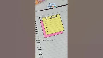 To Do List design📚🤩 #art #shortsfeed #foryou #diy #viral #shorts #stickynotes #students #hack #fyp