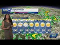 Extreme Heat Again Today with Scattered Storms and Showers