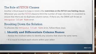Understanding Ambiguous Column Name Errors in DBMS When Using Joins