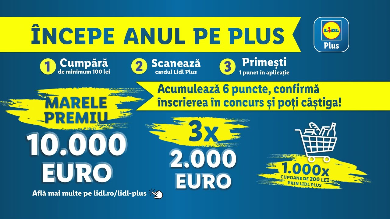 Lidl Plus | Concurs - Incepe anul pe plus