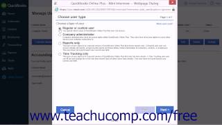 QuickBooks Online Plus 2015 Tutorial Setting Up and Managing Users Intuit Training