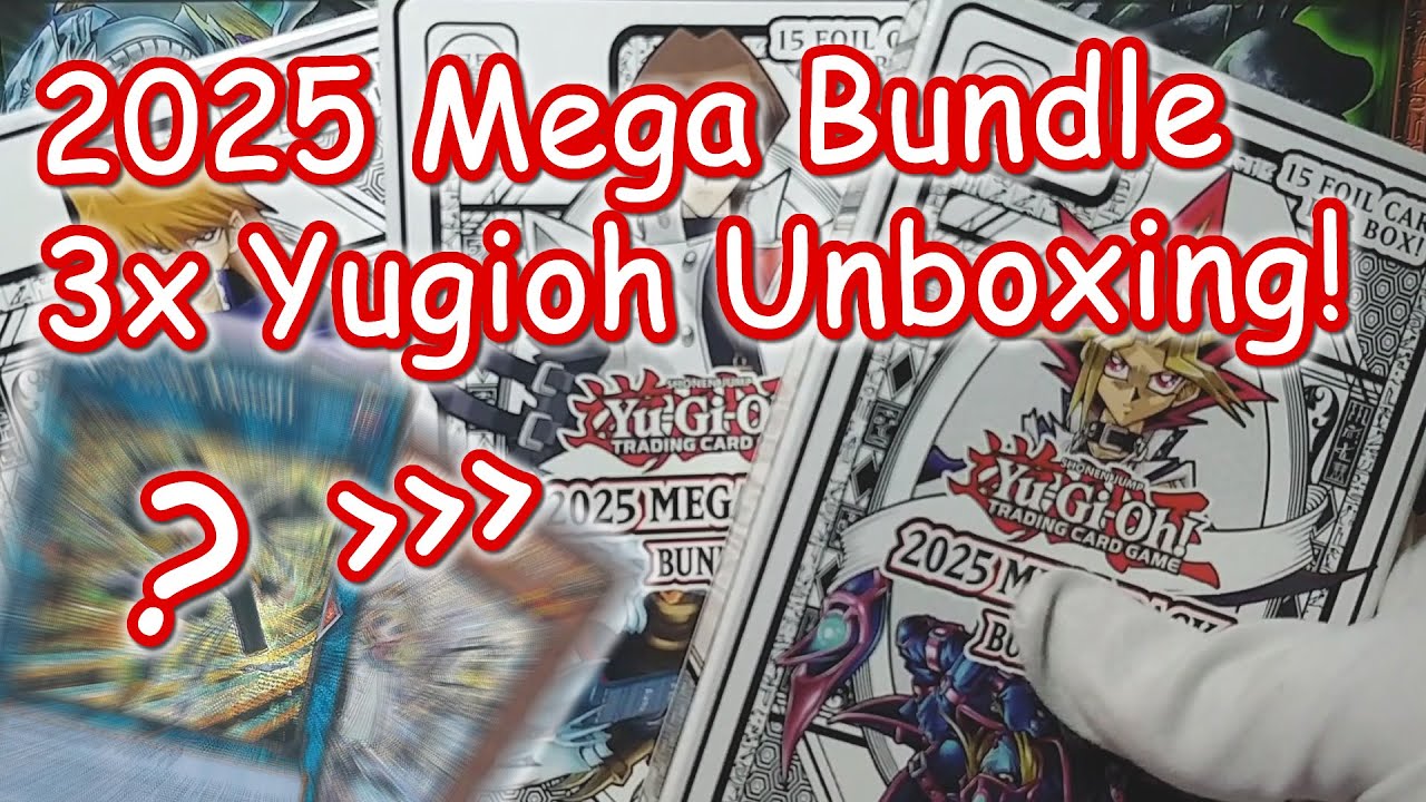 BYE BYE BUNDLES!!! Yugioh 2025 Mega-Pack Bundle 3x unboxing.