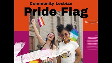 Community Lesbian Inclusive hand held Pride Flag Video Display