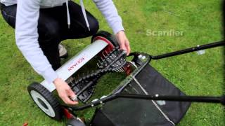 Eckman 3in1 Hand Push Lawn Mower, Scarifier & Aerator