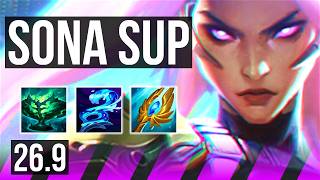 SONA &amp; Caitlyn vs PYKE &amp; Senna (SUP) | EUW Master | 26.9