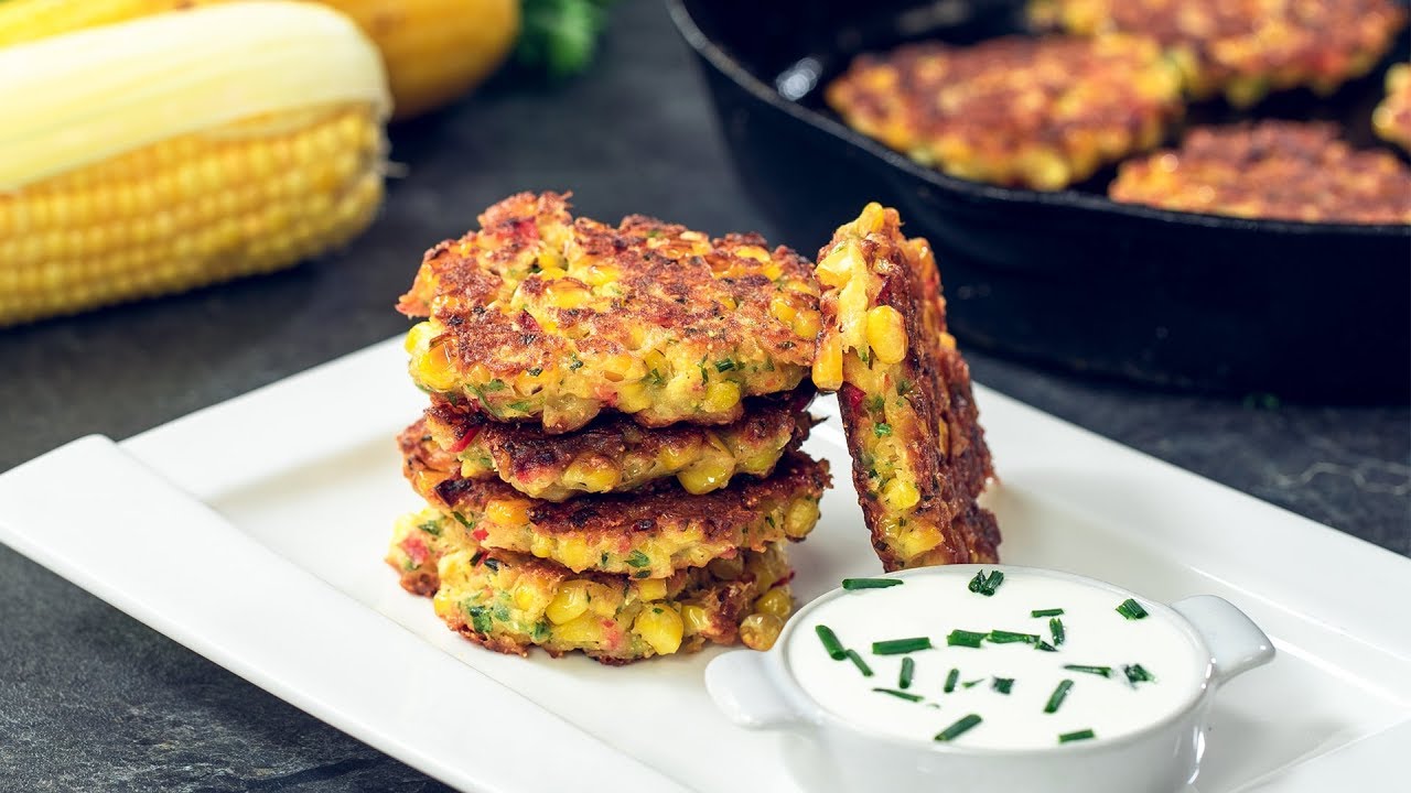 Grilled Corn Fritters | Home Cooking Adventure