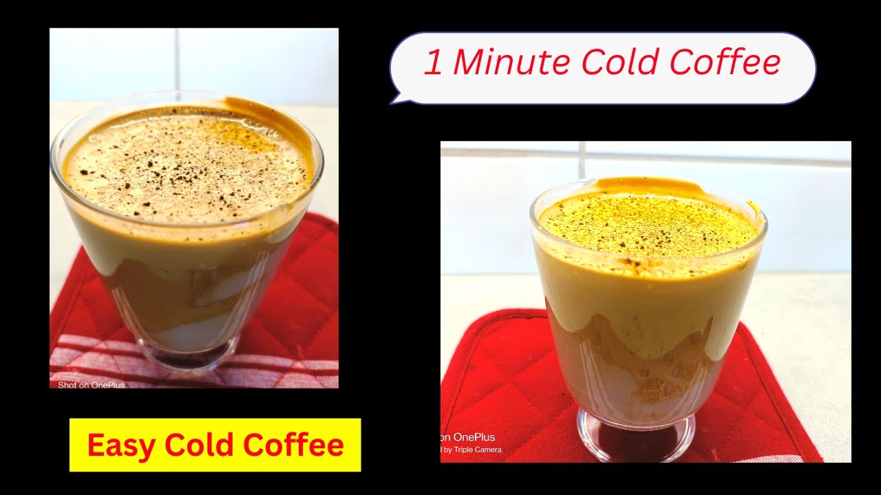 1 Minute Cold Coffee Cold Coffee Recipe instantcoldcoffee 
