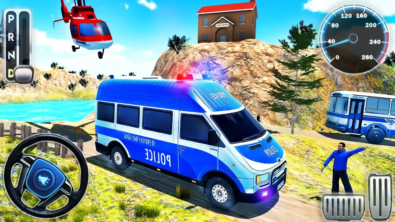 Police Car Chase Driving Simulator 2020 - Offroad Crime US Van Driving - Android GamePlay
