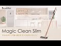 Magic Clean Slim ハイパワー/ハンディ&スティッククリーナー/DCモーター/LEDライト付きモーターヘッド/取り回し、小回り自由自在。