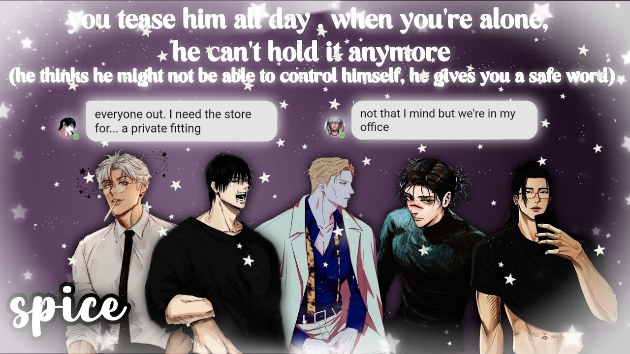 you tease him all day and when you are alone, he can't hold it anymore