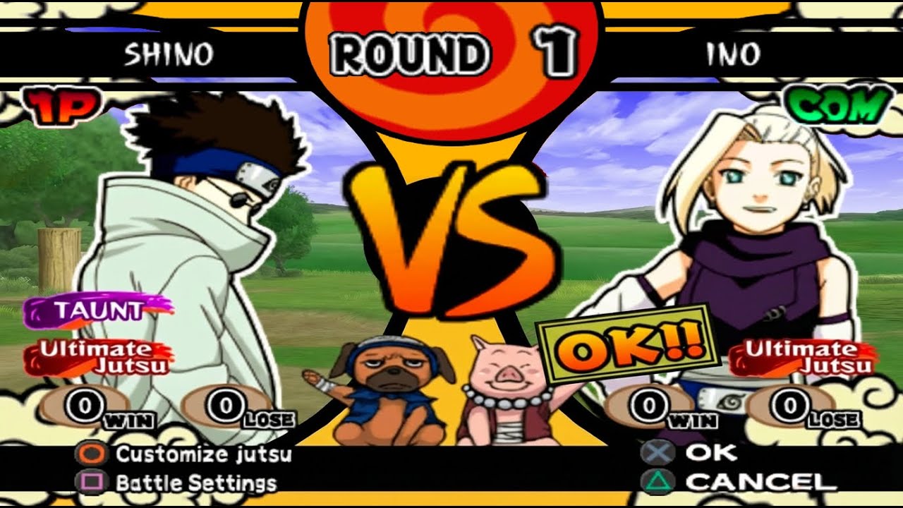 Shino VS Ino (INSANE) - Naruto Shippuden Ultimate Ninja 4