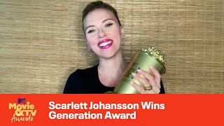 Scarlett Johansson Wins Generation Award | 2021 MTV Movie & TV Awards