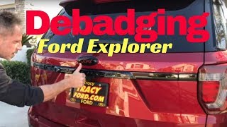 Debadging Ford Explorer: AutoFetishDetail.com