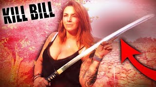 PROBAMOS LAS ARMAS MAS LETALES! LA KATANA DE KILL BILL!!  patty dragona