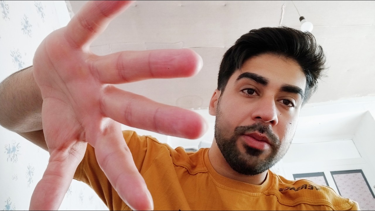 asmr hand movements with mouth sounds