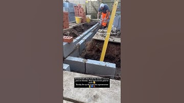 Stage 1 of building a home extension: foundations #homeextension #brickwork #foundations #concrete