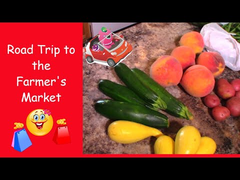 Road Trip, Little Haul from the Farmers Market and How to Cut a Watermelon
