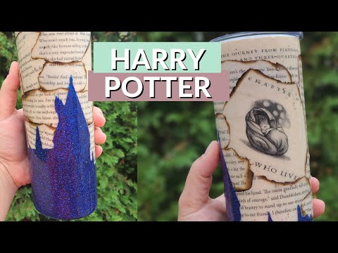 How to make a Book Page Tumbler | Step by Step CrystaLac Tutorial