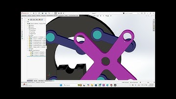 ball screw mechanism made with SOLIDWORKS
