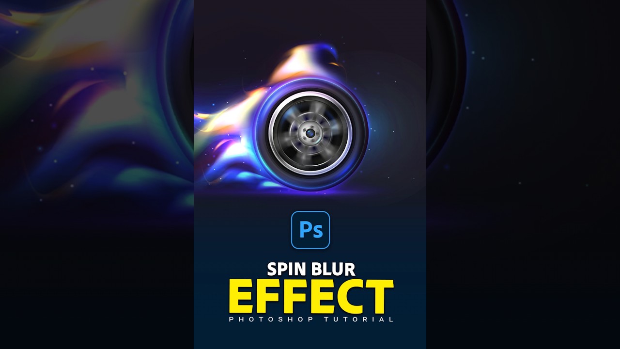Master the Spin Blur Effect in Photoshop! 🌀 Step-by-Step Tutorial