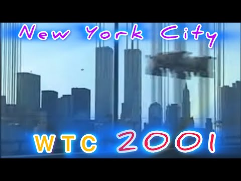 BQE Driving to Manhattan -  WTC view. Manhattan Bridge 2001