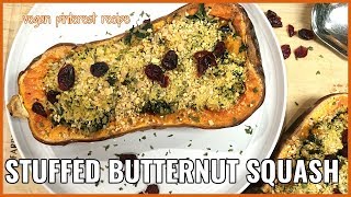 Stuffed butternut squash | vegan pinterest recipe testing (youtober
day 28)