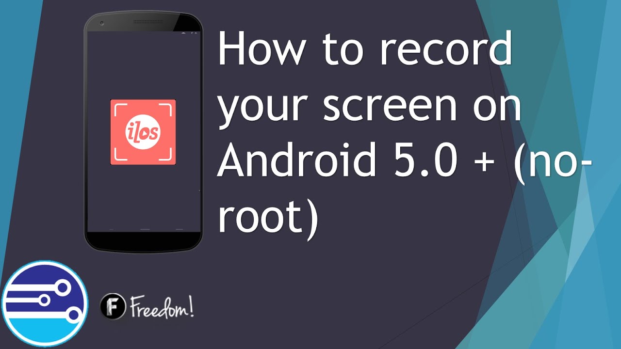How to record your screen on Android 5.0+ no root - YouTube